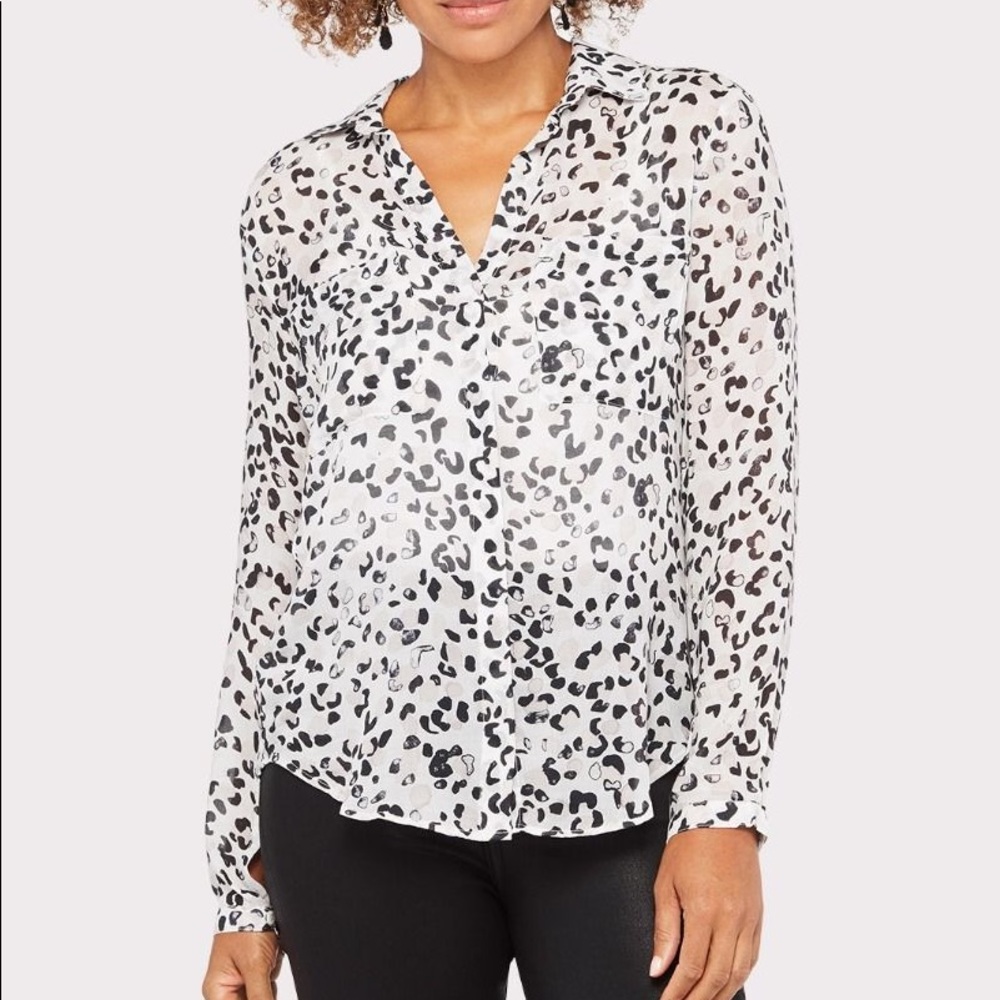 Cloth And Stone Watercolor Leopard Shirt